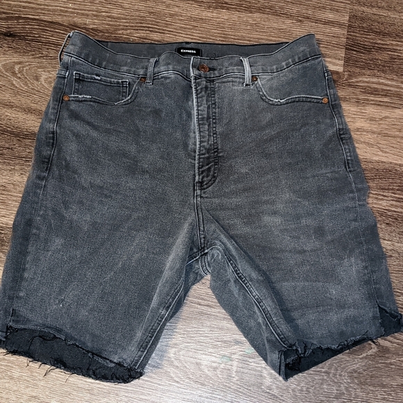 Denim biker shorts Express - Picture 2 of 4